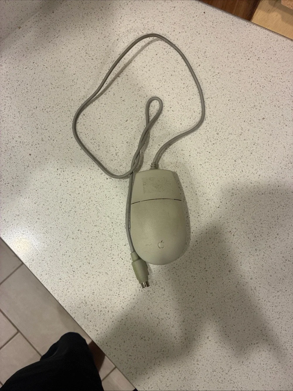 Apple Beige PS/2 Wired Desktop Mouse